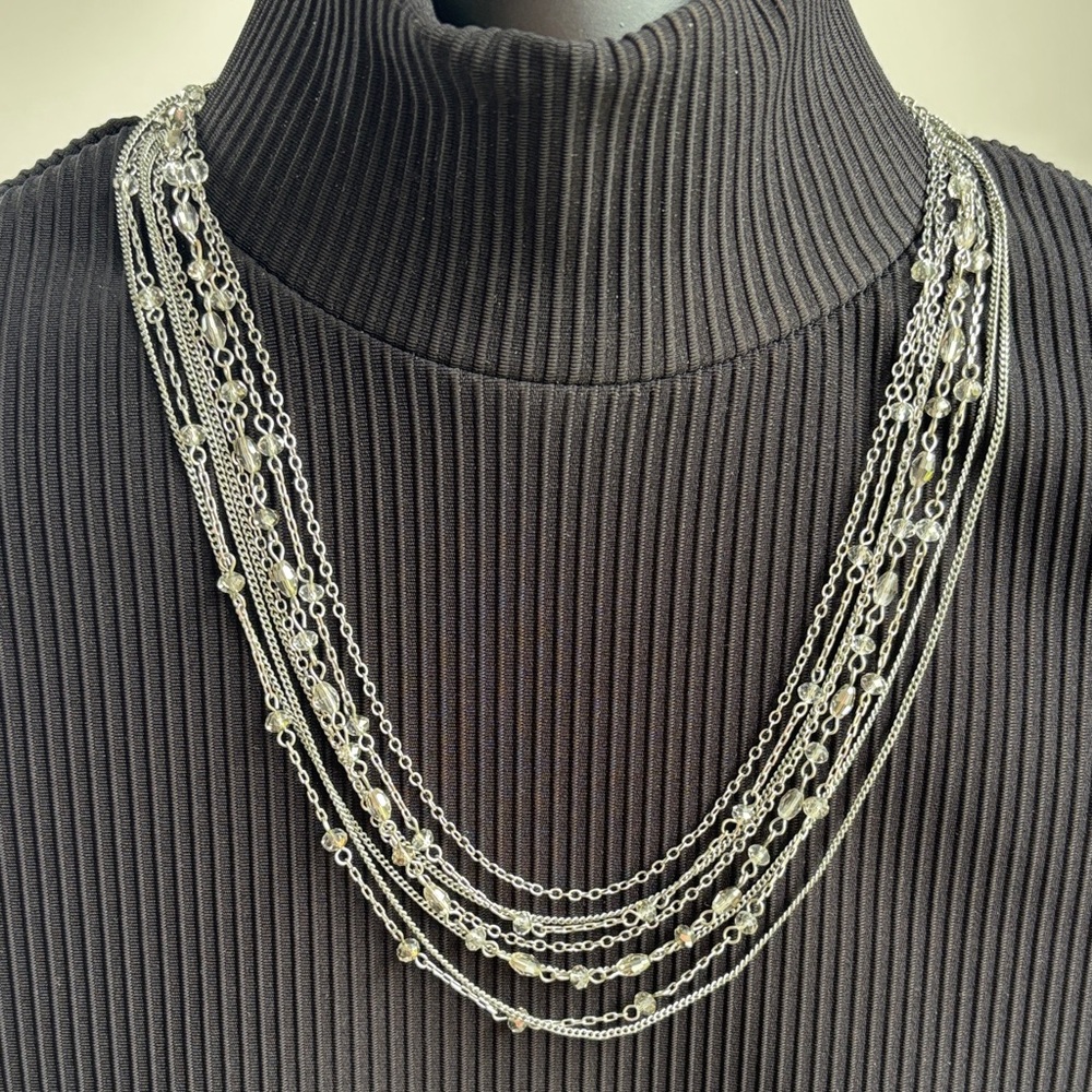 Silver Layered Necklace